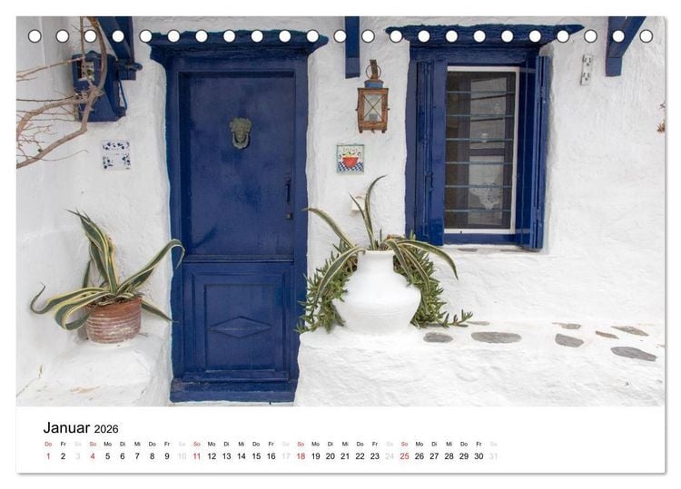 Produktbild: Al&oacute;nnisos, Ski&aacute;thos, Sk&oacute;pelos (Tischkalender 2026 DIN A5 quer), CALVENDO Monatskalender