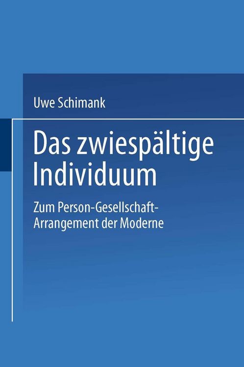 Produktbild: Das zwiesp&auml;ltige Individuum