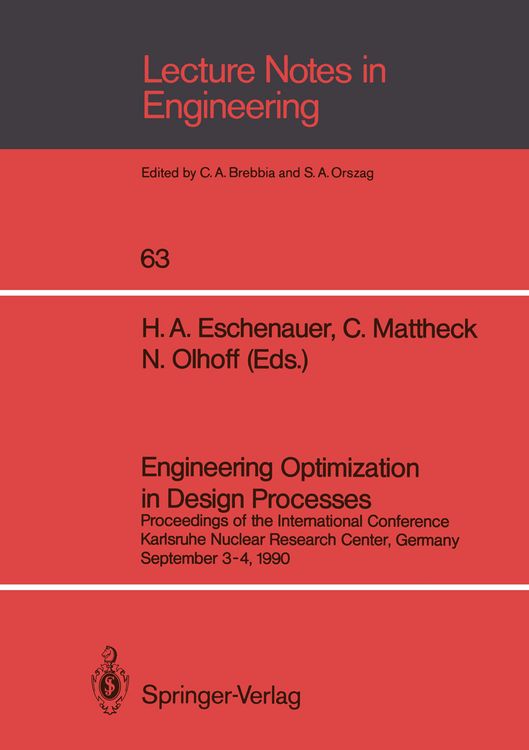 Produktbild: Engineering Optimization in Design Processes