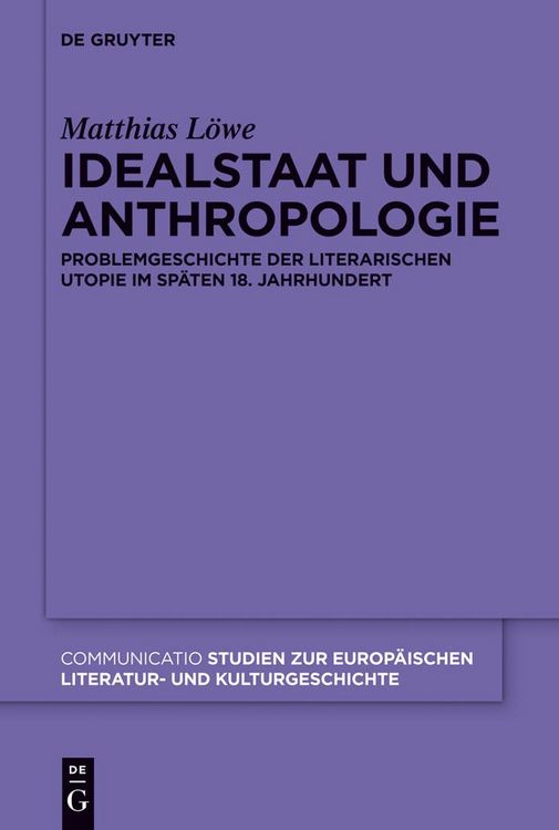 Produktbild: Idealstaat und Anthropologie