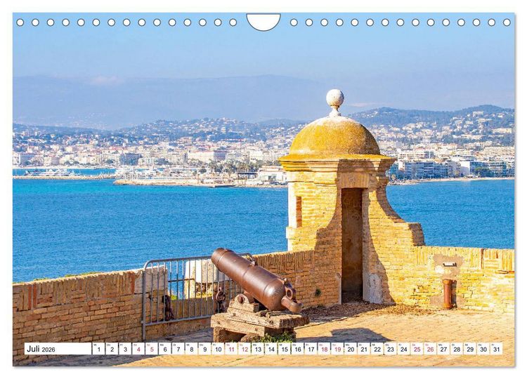 Produktbild: Cannes - idyllische Stadt an der C&ocirc;te d&rsquo;Azur (Wandkalender 2026 DIN A4 quer), CALVENDO Monatskalender