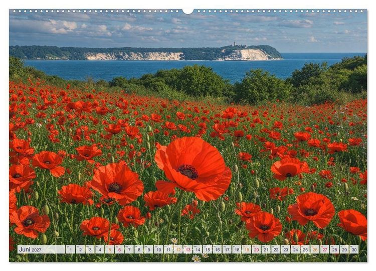 Produktbild: Inseltr&auml;ume R&uuml;gen &ndash; 12 Monate pure Ostsee-Magie (Wandkalender 2027 DIN A2 quer), CALVENDO Monatskalender
