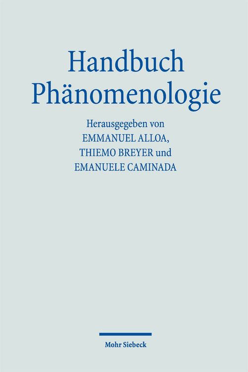 Produktbild: Handbuch Ph&auml;nomenologie