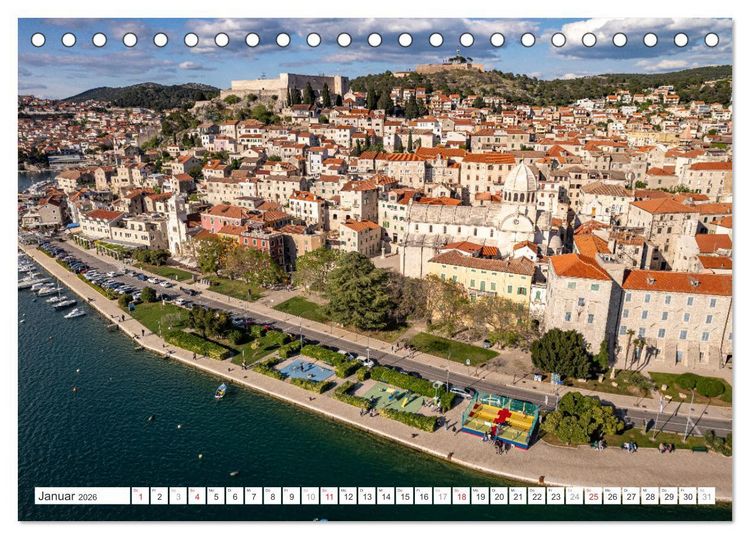 Produktbild: Kroatien von oben (Tischkalender 2026 DIN A5 quer), CALVENDO Monatskalender