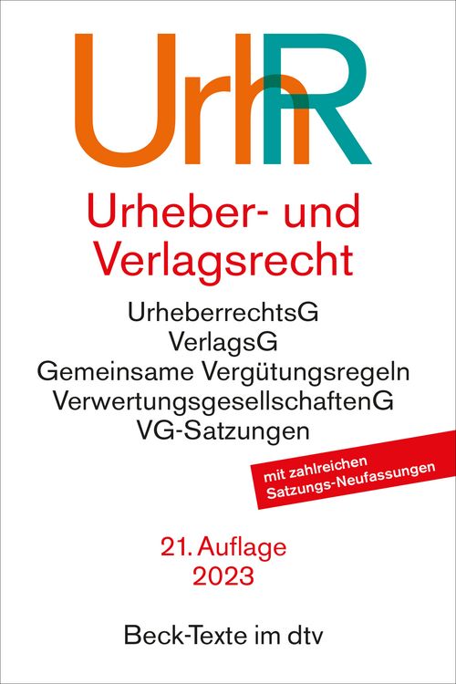 Produktbild: Urheber- und Verlagsrecht