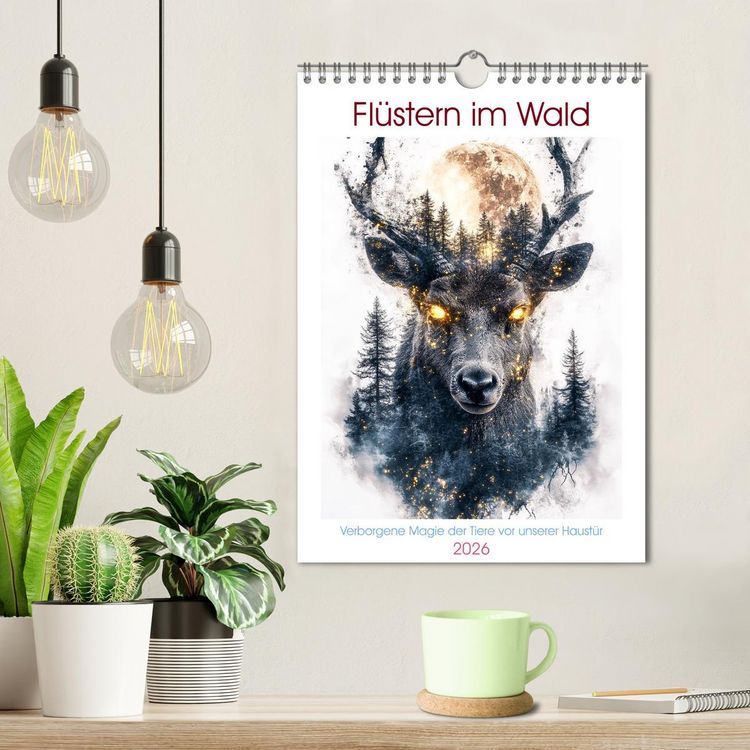 Produktbild: Fl&uuml;stern im Wald (Wandkalender 2026 DIN A4 hoch), CALVENDO Monatskalender