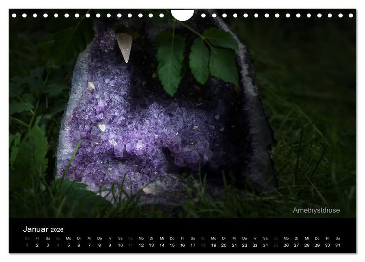 Produktbild: Edelsteine. Wunder der Natur (Wandkalender 2026 DIN A4 quer), CALVENDO Monatskalender