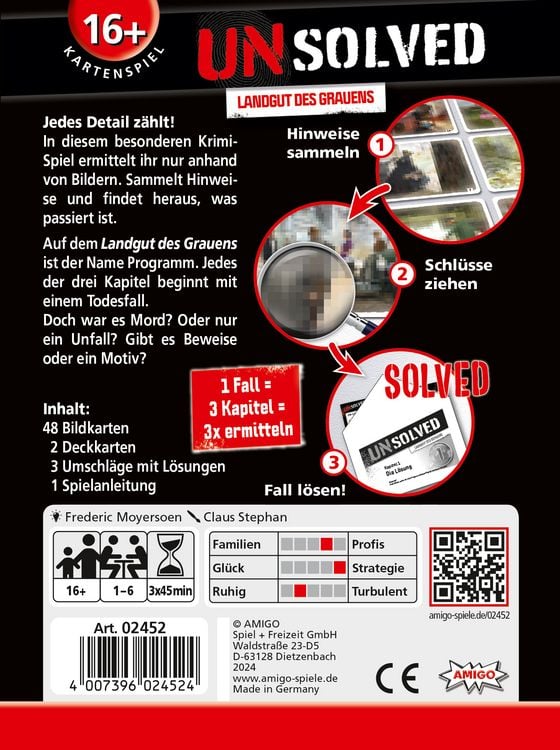 Produktbild: Unsolved - Landgut des Grauens