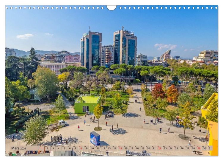Produktbild: Tirana - Herz Albaniens (Wandkalender 2026 DIN A3 quer), CALVENDO Monatskalender
