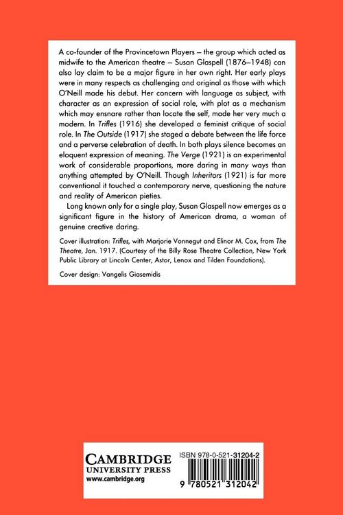 Produktbild: Plays by Susan Glaspell