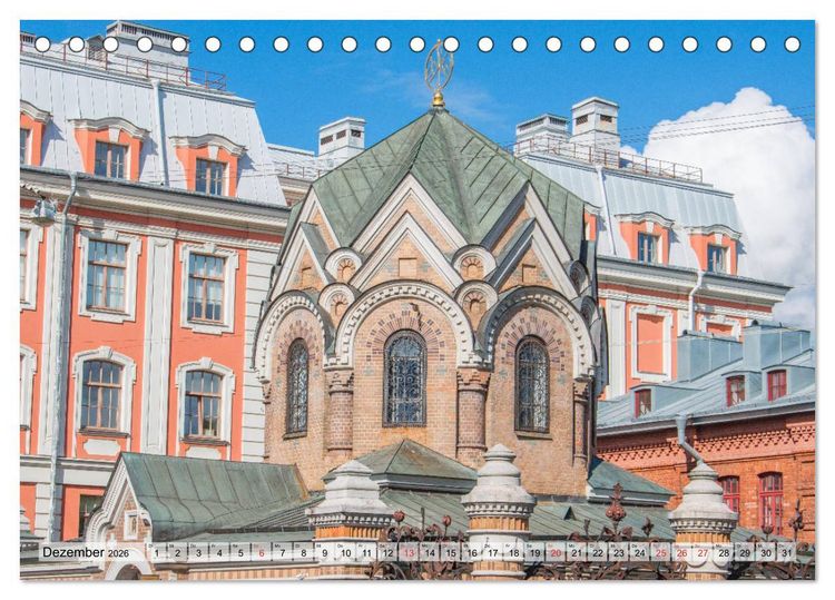 Produktbild: St. Petersburg - Prachtvolle Ostseemetropole (Tischkalender 2026 DIN A5 quer), CALVENDO Monatskalender