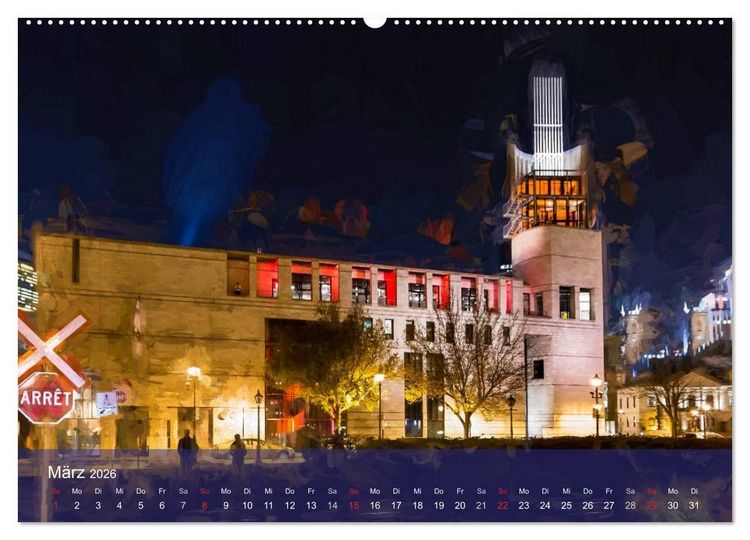 Produktbild: Montreal bei Nacht (Wandkalender 2026 DIN A2 quer), CALVENDO Monatskalender