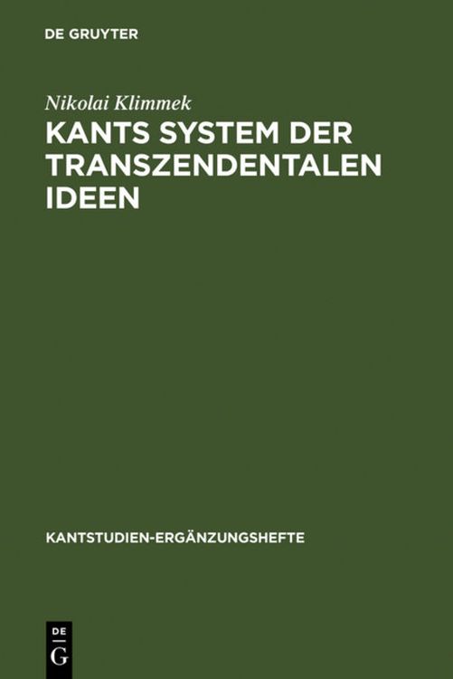 Bild vom Artikel Kants System der transzendentalen Ideen vom Autor Nikolai Klimmek