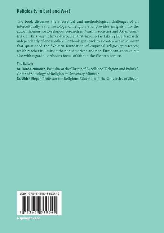 Produktbild: Religiosity in East and West