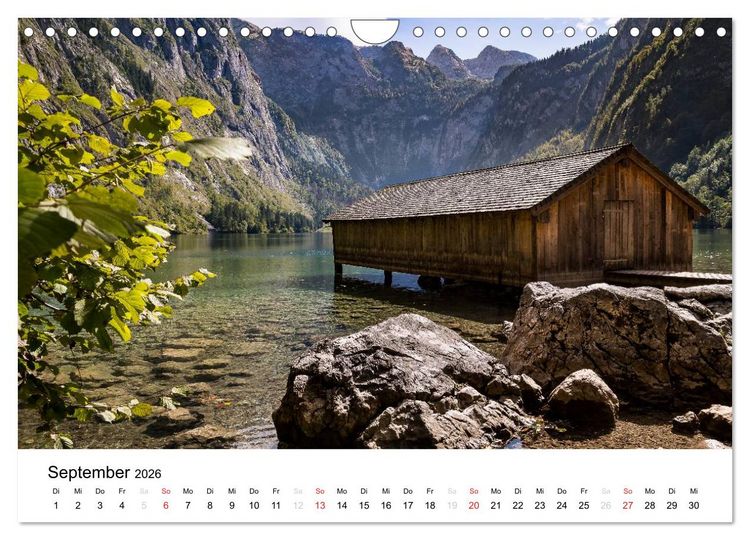 Produktbild: Reizvolle Gew&auml;sser im Berchtesgadener Land (Wandkalender 2026 DIN A4 quer), CALVENDO Monatskalender