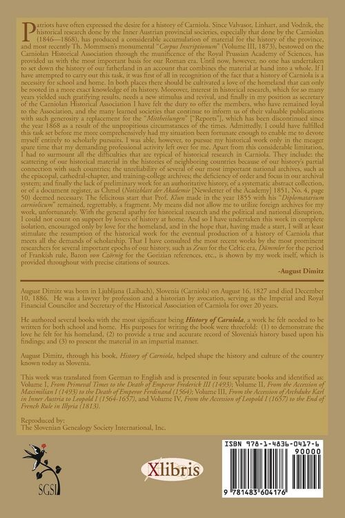 Produktbild: History of Carniola Volume IV