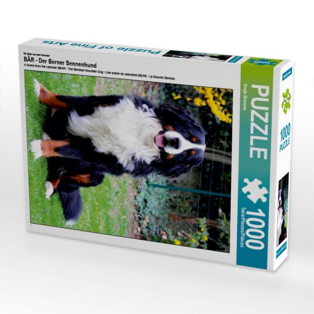 Produktbild: CALVENDO Puzzle Ein Motiv aus dem Kalender B&Auml;R - Der Berner Sennenhund | 1000 Teile Lege-Gr&ouml;&szlig;e 64x48cm Foto-Puzzle f&uuml;r gl&uuml;ckliche Stunden