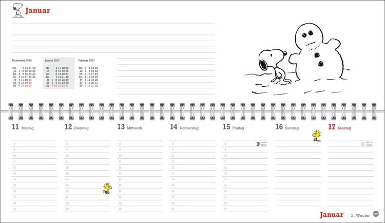 Produktbild: Peanuts Wochenquerplaner 2027