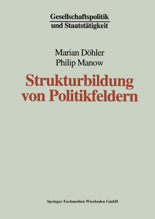 Produktbild: Strukturbildung von Politikfeldern