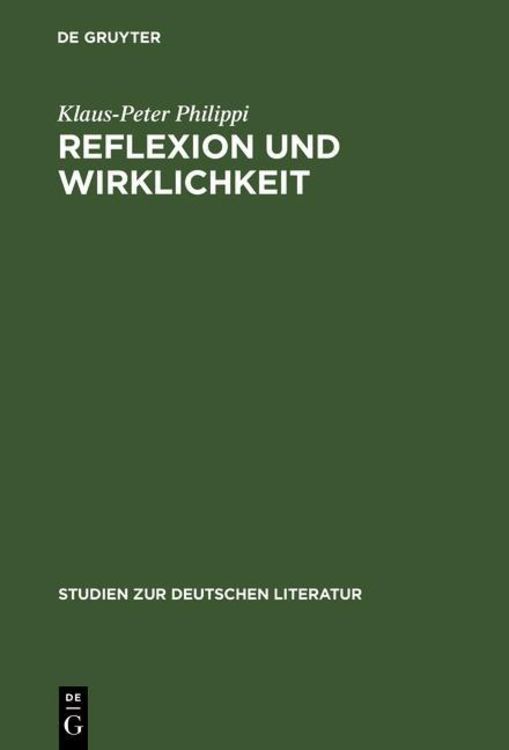 Produktbild: Reflexion und Wirklichkeit