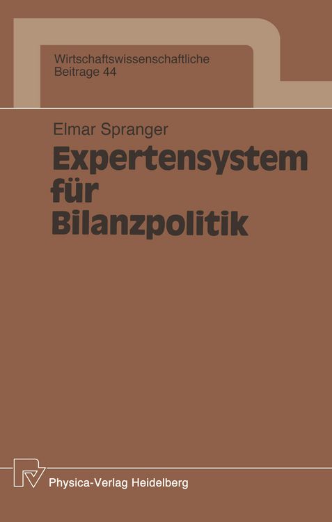 Produktbild: Expertensystem f&uuml;r Bilanzpolitik