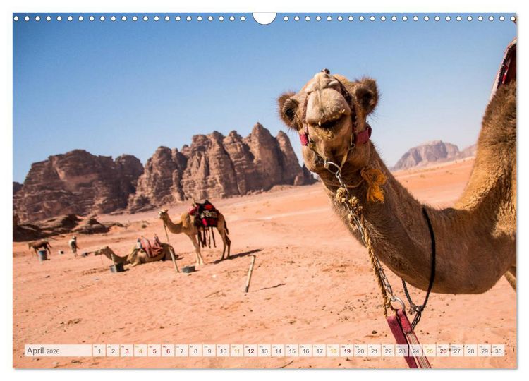 Produktbild: Jordanien - Wadis - W&uuml;ste - Weltwunder (Wandkalender 2026 DIN A3 quer), CALVENDO Monatskalender
