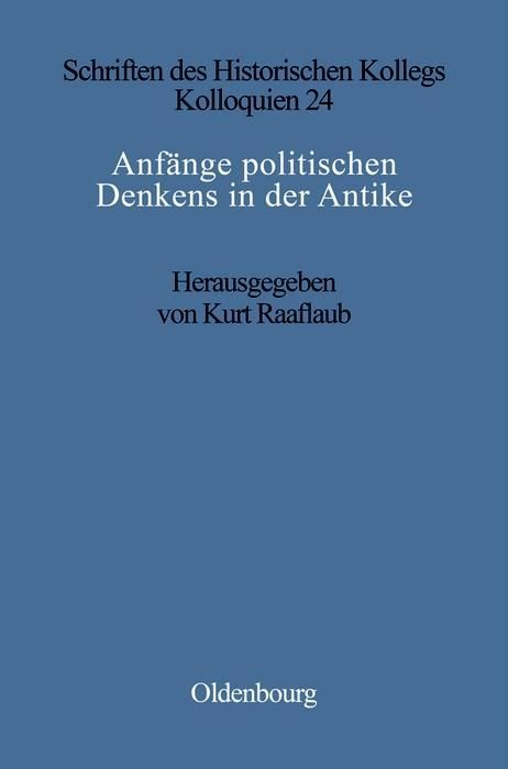 Produktbild: Anf&auml;nge politischen Denkens in der Antike