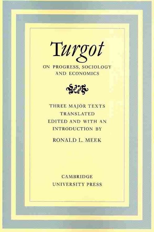 Produktbild: Turgot on Progress, Sociology and Economics