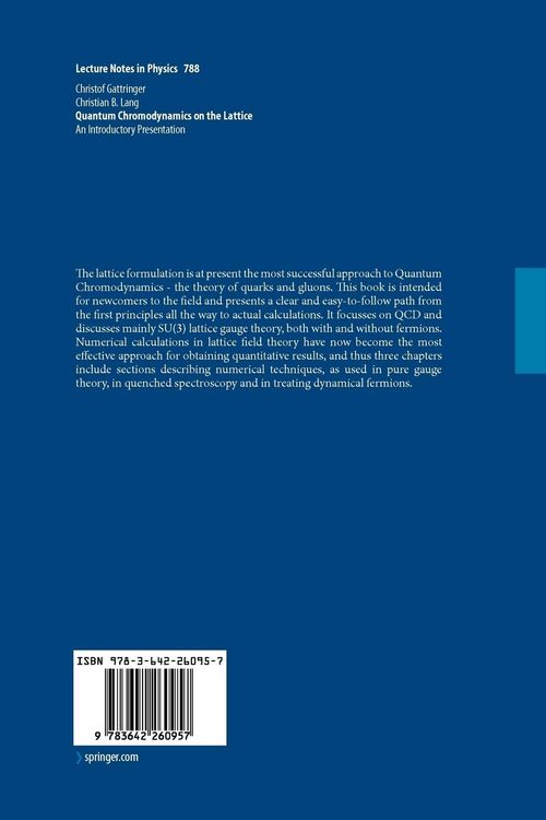 Produktbild: Quantum Chromodynamics on the Lattice