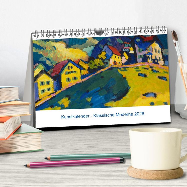 Produktbild: Klassische Moderne 2026 - Mit Kunst durchs Jahr (Tischkalender 2026 DIN A5 quer), CALVENDO Monatskalender
