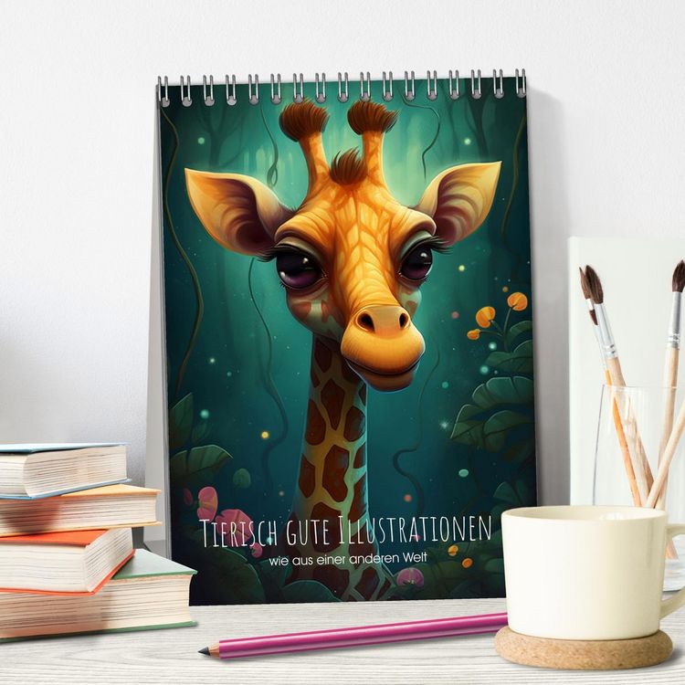 Produktbild: Tierisch gute Illustrationen wie aus einer anderen Welt (Tischkalender 2026 DIN A5 hoch), CALVENDO Monatskalender