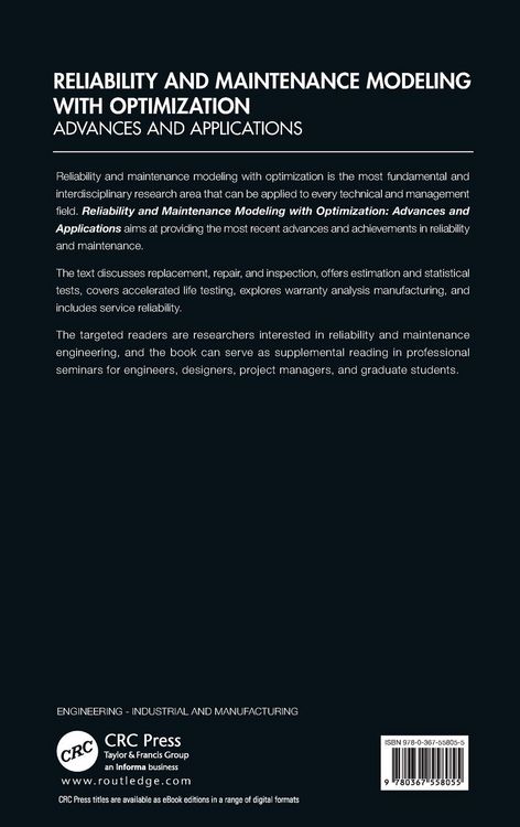 Produktbild: Reliability and Maintenance Modeling with Optimization