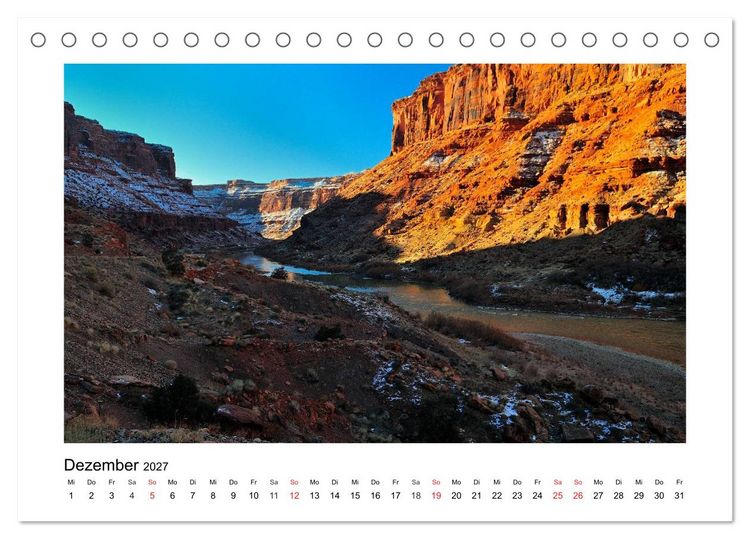 Produktbild: Impressionen vom Colorado River (Tischkalender 2027 DIN A5 quer), CALVENDO Monatskalender