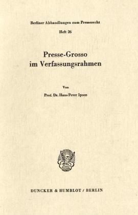 Produktbild: Presse-Grosso im Verfassungsrahmen.
