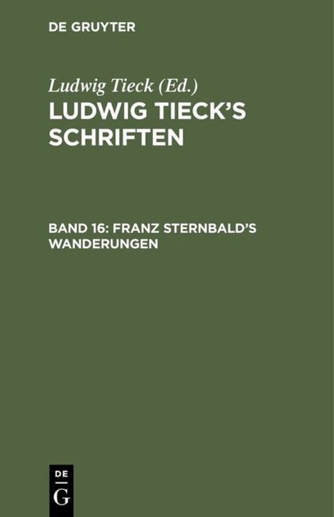 Produktbild: Franz Sternbald&rsquo;s Wanderungen