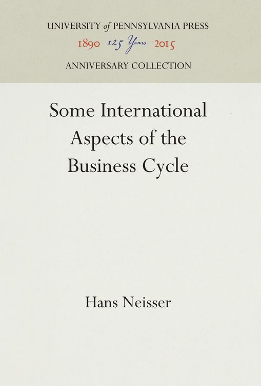 Produktbild: Some International Aspects of the Business Cycle