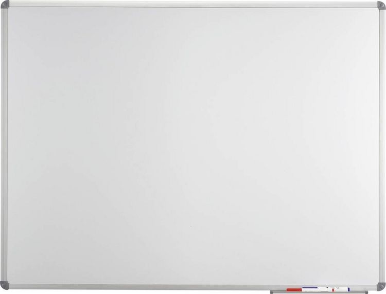 Produktbild: Maul Whiteboard MAULstandard, Emaille (B x H) 60 cm x 45 cm Wei&szlig; emaillebeschichtet Inkl. Ablageschale, Quer- oder Hochformat