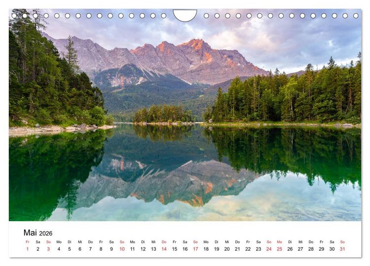 Produktbild: Deutschlands Landschaften - Vom Meer bis zu den Alpen (Wandkalender 2026 DIN A4 quer), CALVENDO Monatskalender