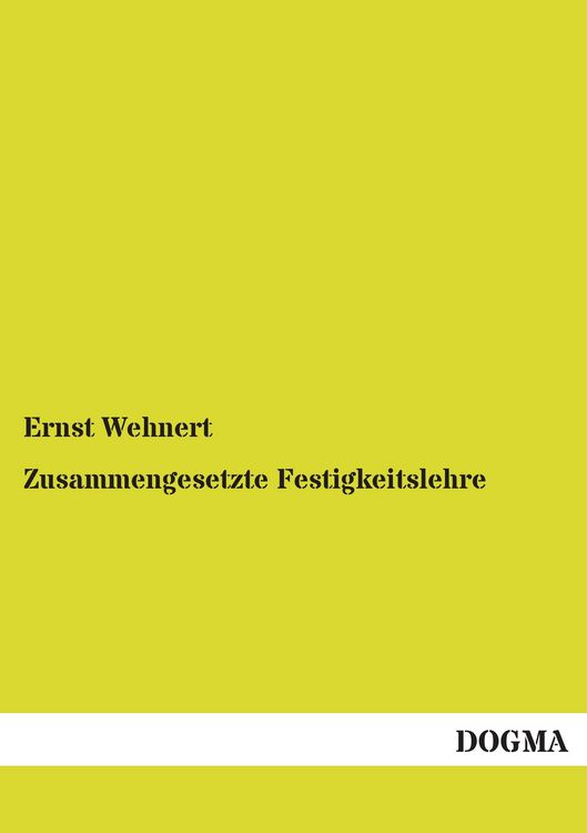 Produktbild: Zusammengesetzte Festigkeitslehre