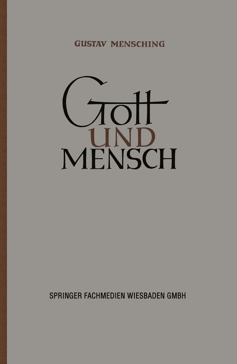 Produktbild: Gott und Mensch