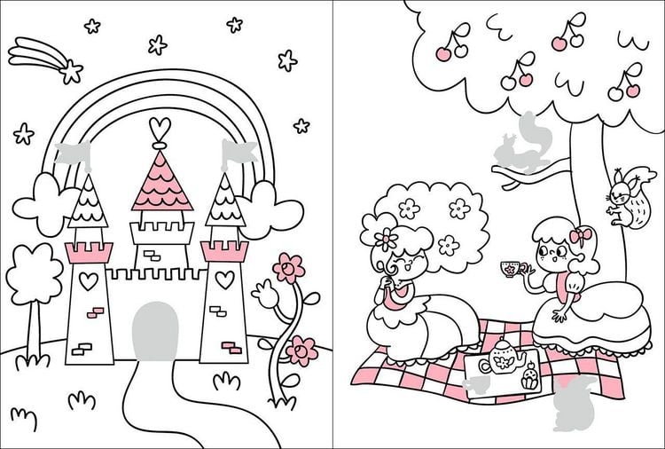 Produktbild: Mein Malbuch mit Glitzerstickern - Prinzessinnen