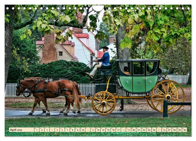 Produktbild: Pferdekutschen - Vorg&auml;nger des Automobils (Wandkalender 2026 DIN A4 quer), CALVENDO Monatskalender