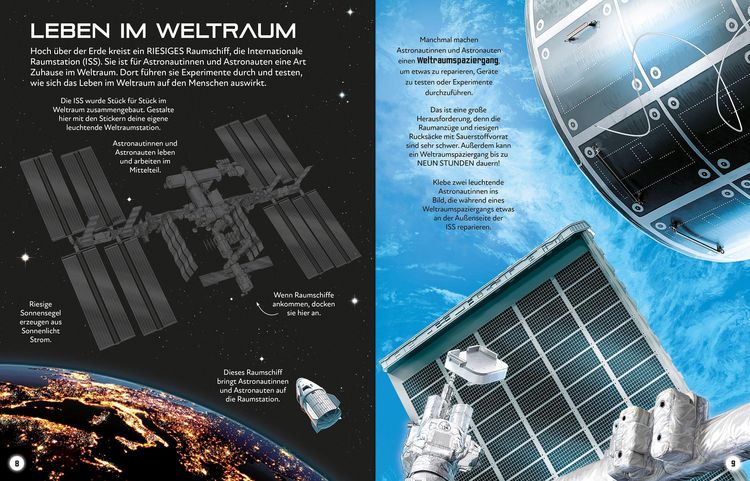Produktbild: Mein magisches Leuchtsticker-Buch: Im Weltall