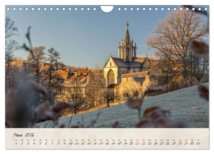 Produktbild: Lieblingsorte in und um T&uuml;bingen (Wandkalender 2026 DIN A4 quer), CALVENDO Monatskalender