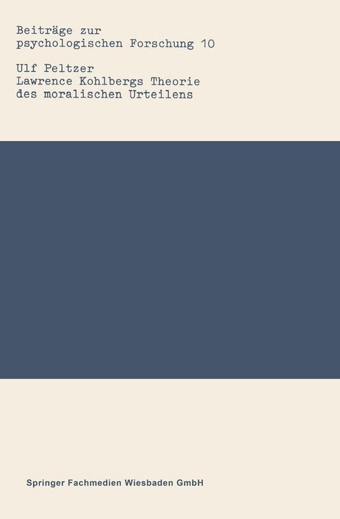 Produktbild: Lawrence Kohlbergs Theorie des moralischen Urteilens