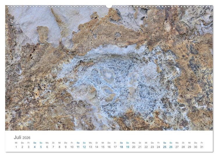 Produktbild: Die Natur als K&uuml;nstlerin - Sch&ouml;nheit der Steine (hochwertiger Premium Wandkalender 2026 DIN A2 quer), Kunstdruck in Hochglanz