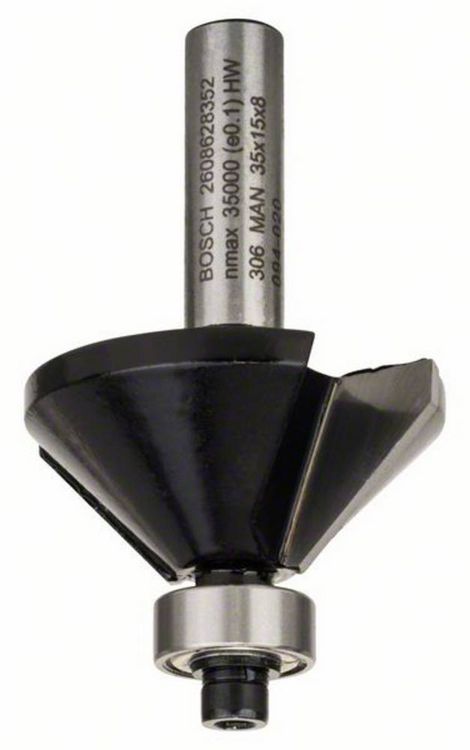 Produktbild: Bosch Accessories 2608628352 Fasenfr&auml;ser Hartmetall L&auml;nge 56mm Schaftdurchmesser 8mm