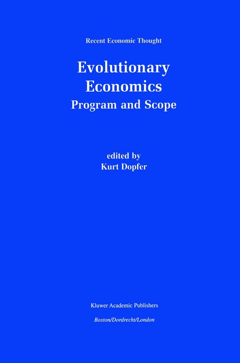 Produktbild: Evolutionary Economics: Program and Scope
