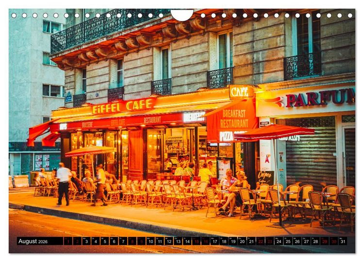 Produktbild: Paris Bistros (Wandkalender 2026 DIN A4 quer), CALVENDO Monatskalender