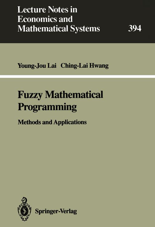 Produktbild: Fuzzy Mathematical Programming